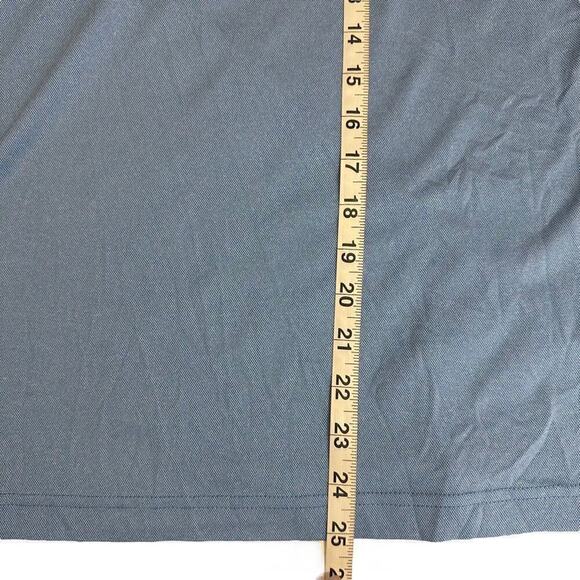 Travis Matthew Short Sleeve Collard Polo Shirt Mens XL Blue Sweat Wicking Golf - Picture 7 of 7